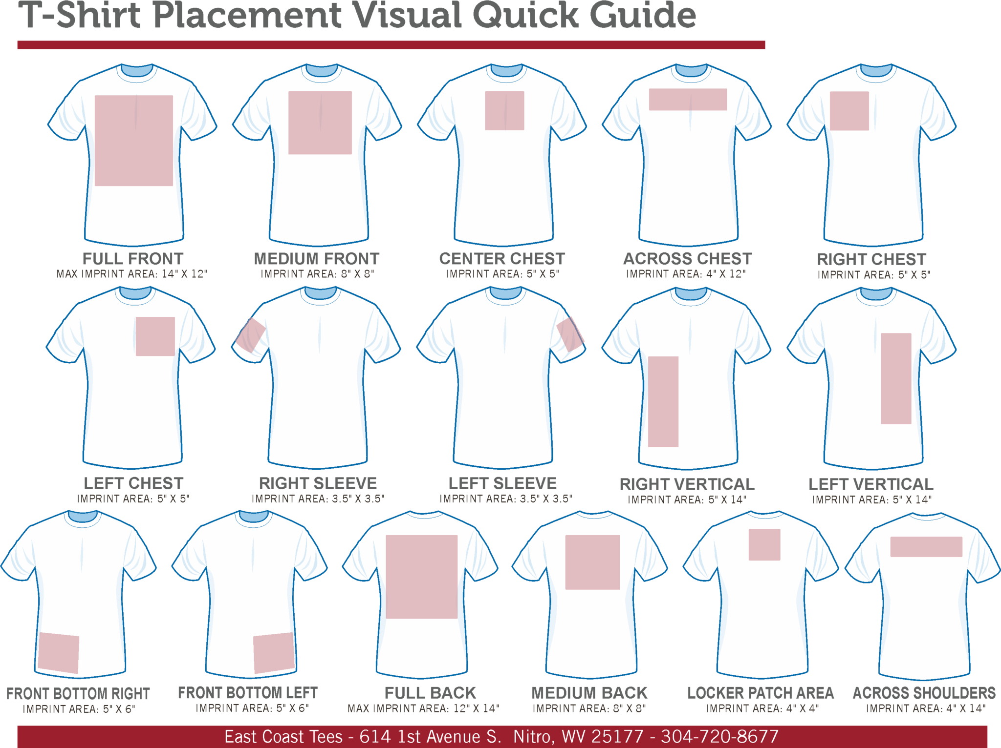 T Shirt Logo Placement Template