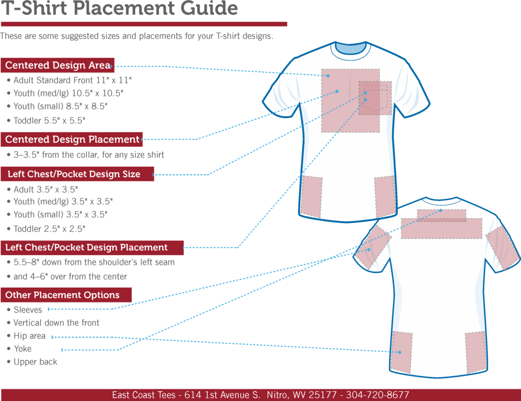 Shirt Design Size Guide